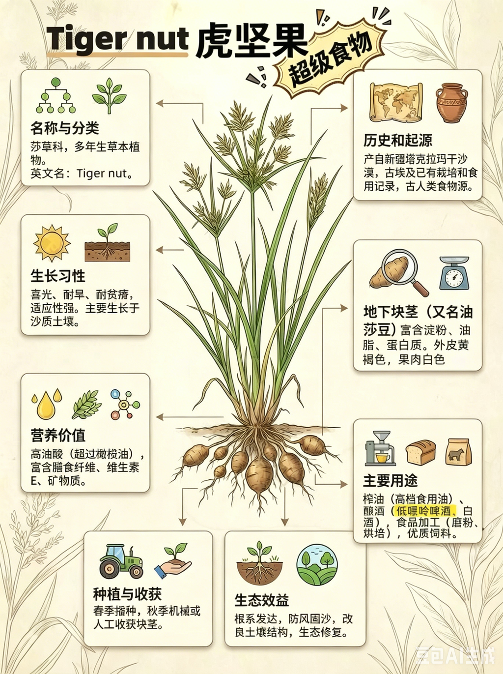 Organic Tiger Nuts (Raw) 有机天然油莎豆（去皮-生）