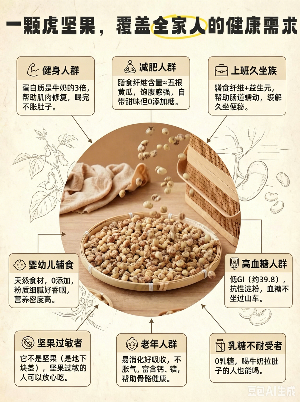Organic Tiger Nuts (Raw) 有机天然油莎豆（去皮-生）